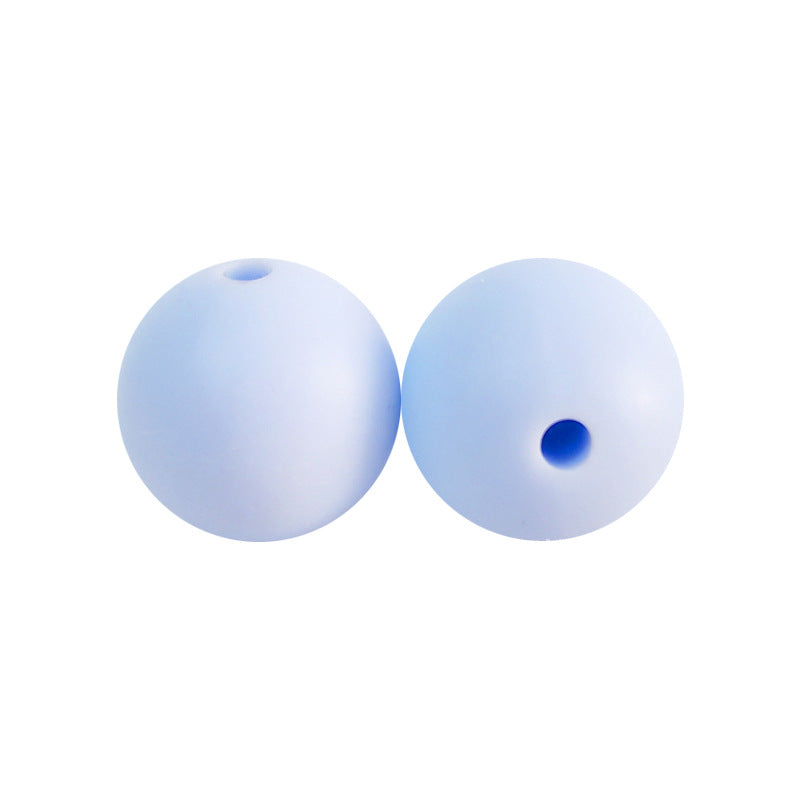 Round solid silicone beads 105