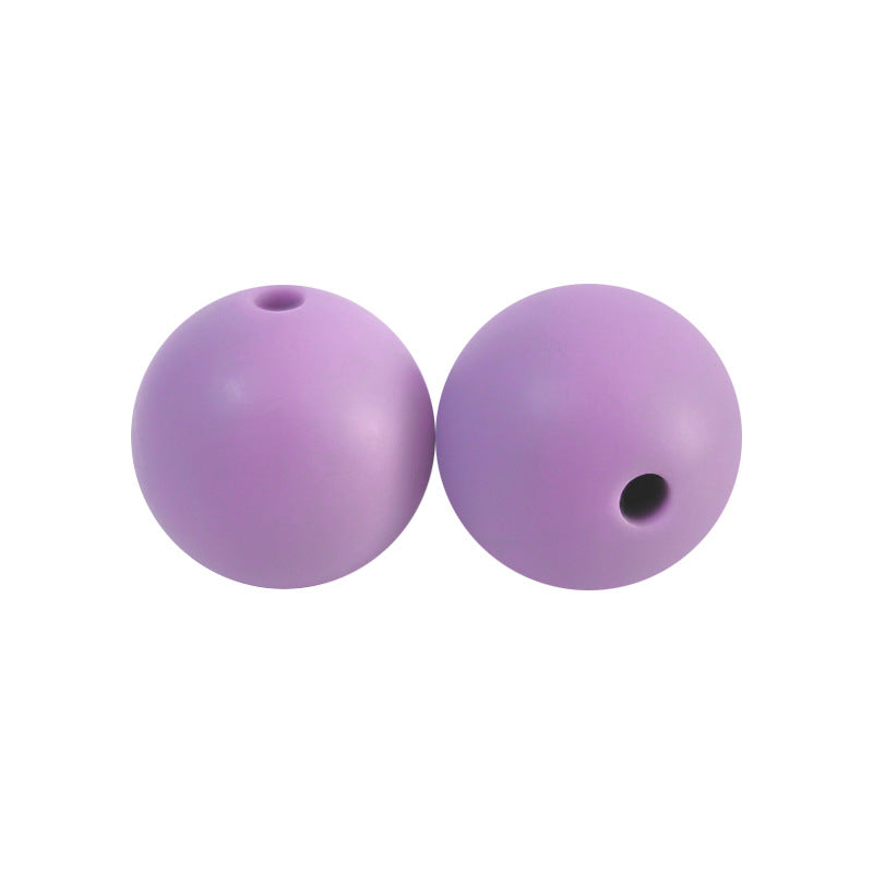 Round solid silicone beads 109