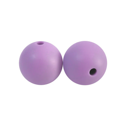 Round solid silicone beads 109