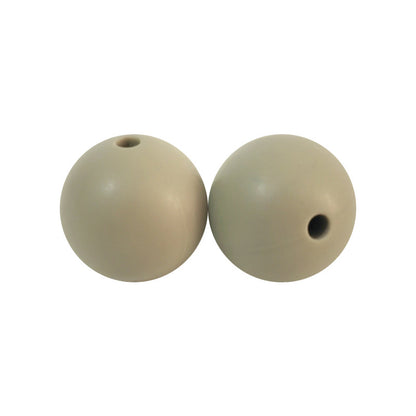 Round solid silicone beads 113