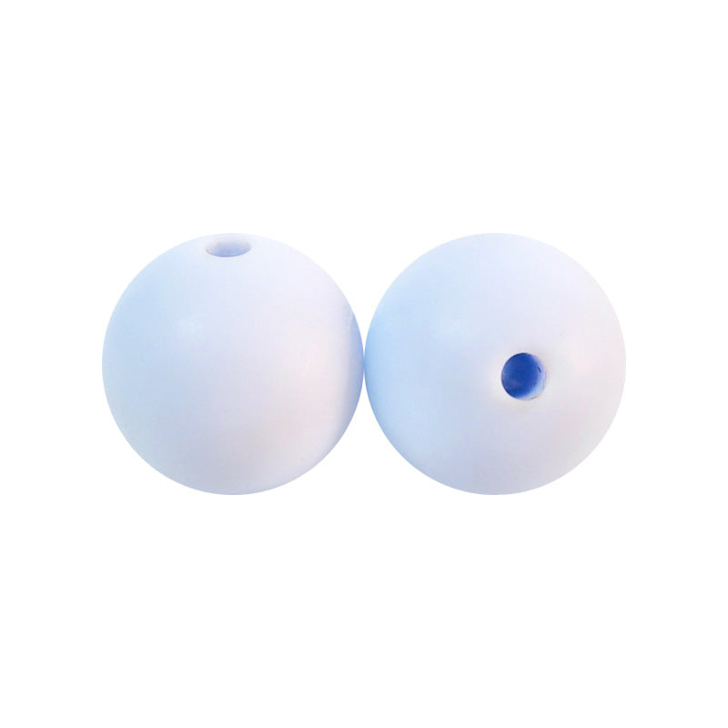 Round solid silicone beads 116