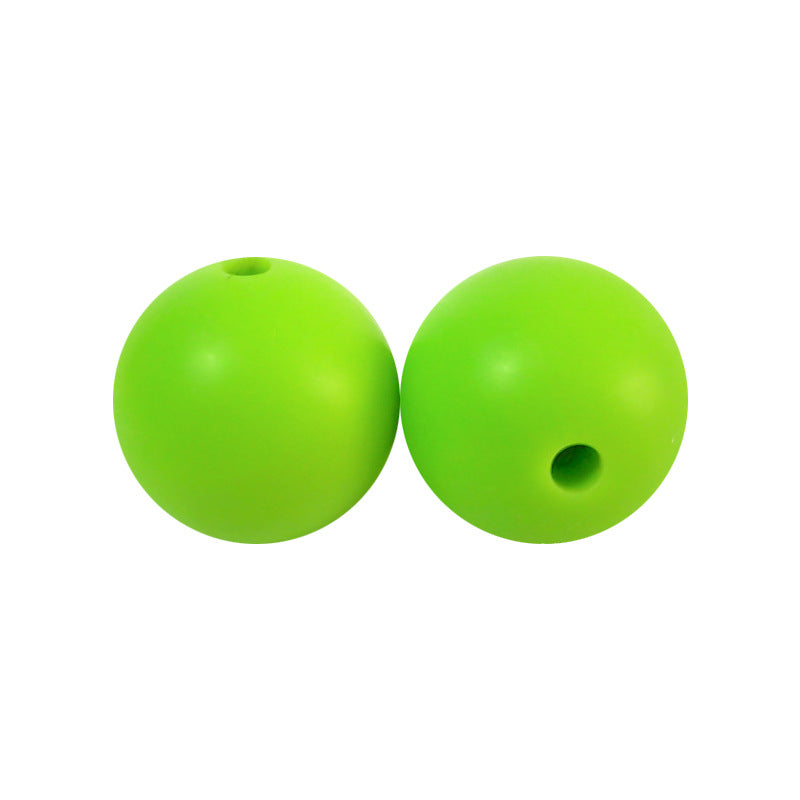 Round solid silicone beads 119
