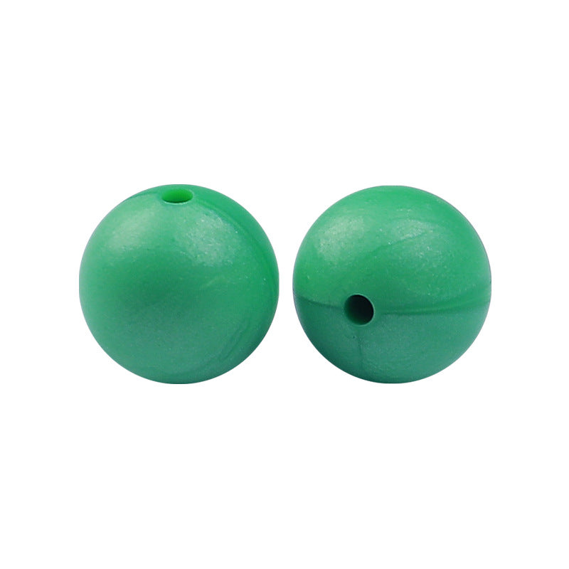 Round solid silicone beads 122