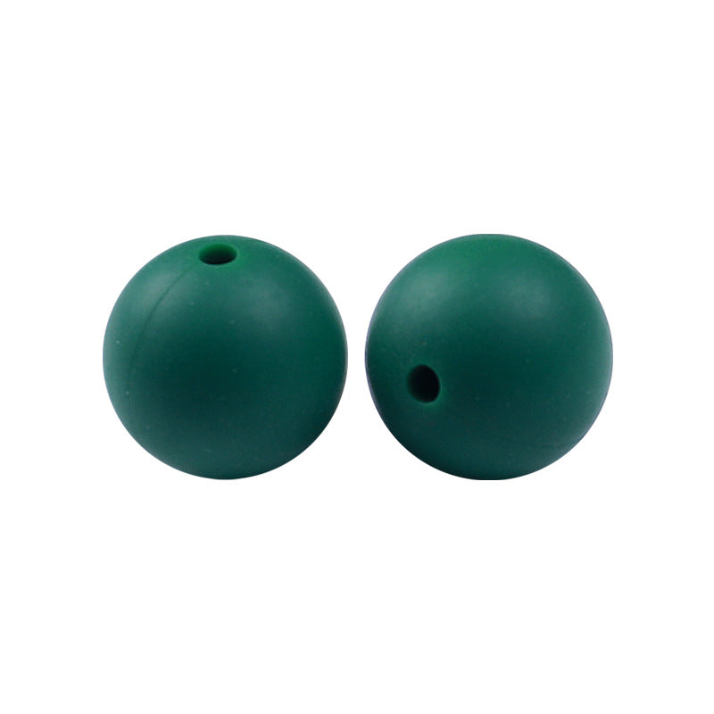 Round solid silicone beads 127