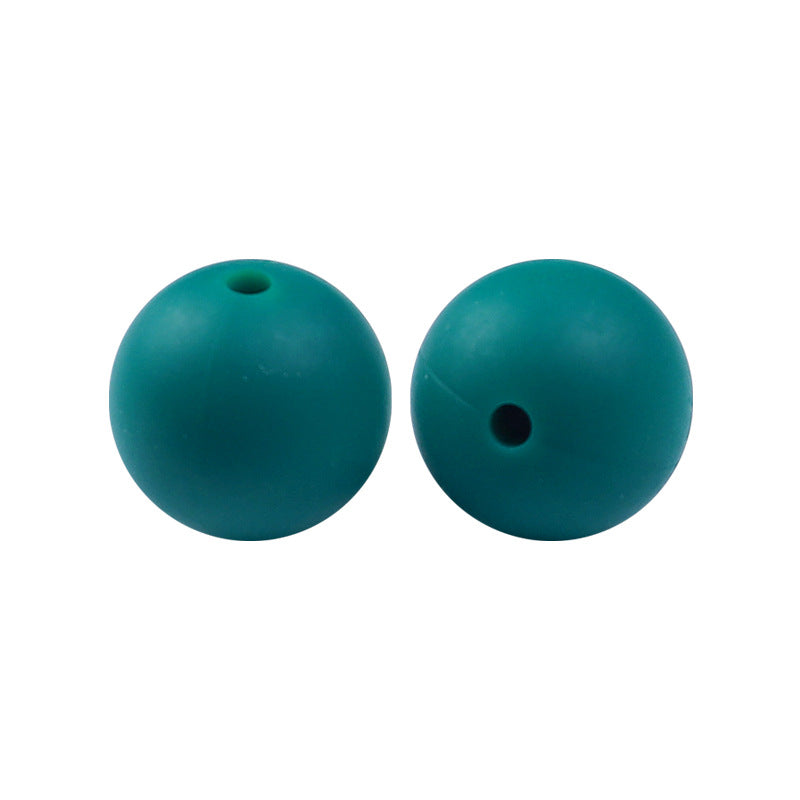 Round solid silicone beads 129