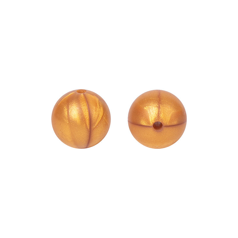 Round solid silicone beads 13