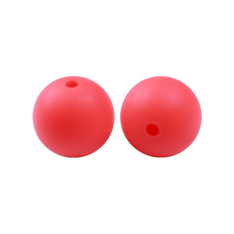 Round solid silicone beads 131