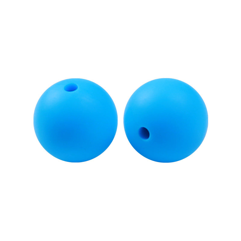 Round solid silicone beads 132