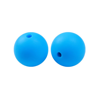 Round solid silicone beads 132