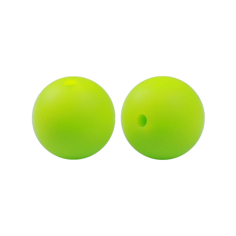 Round solid silicone beads 133
