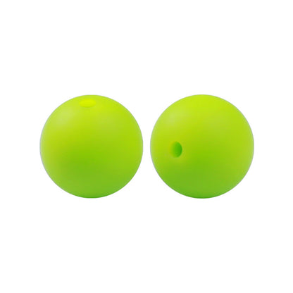 Round solid silicone beads 133
