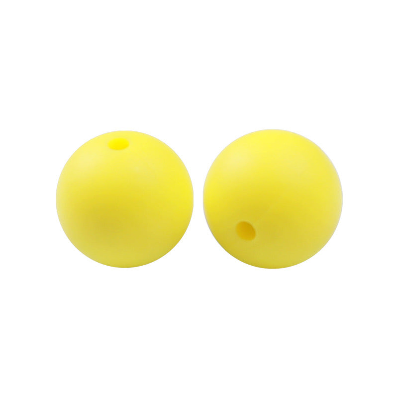 Round solid silicone beads 134