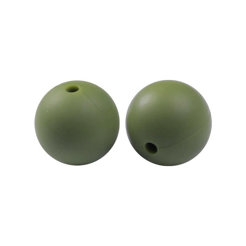 Round solid silicone beads 137