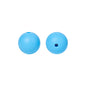 Round solid silicone beads 14
