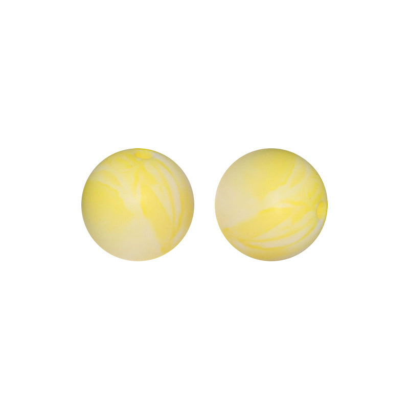 Round solid silicone beads 144