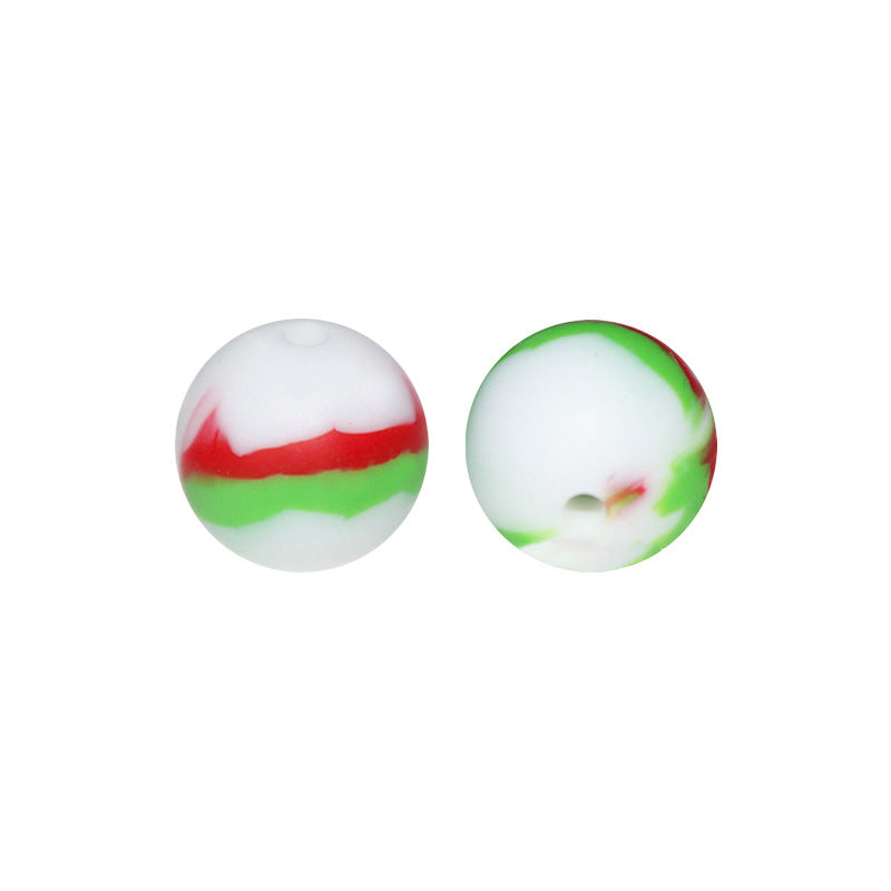 Round solid silicone beads 145