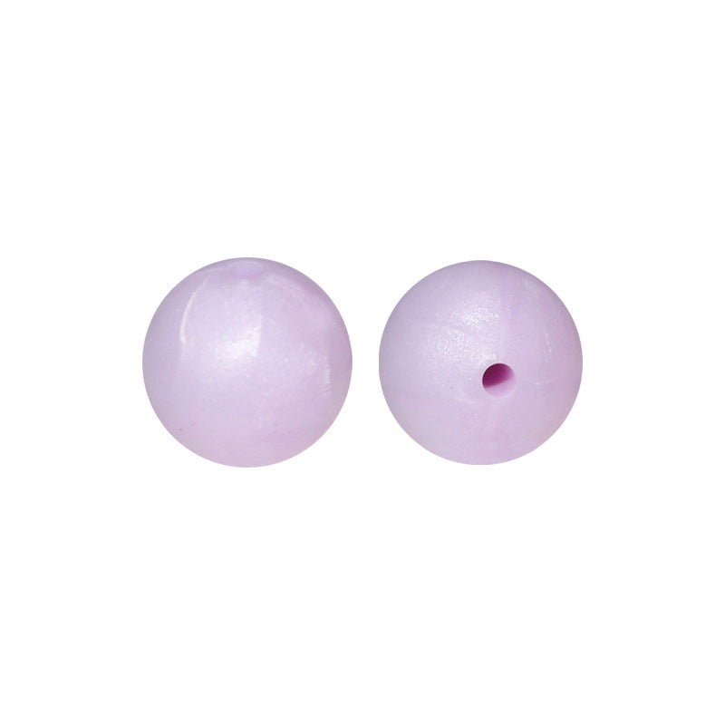 Round solid silicone beads 146