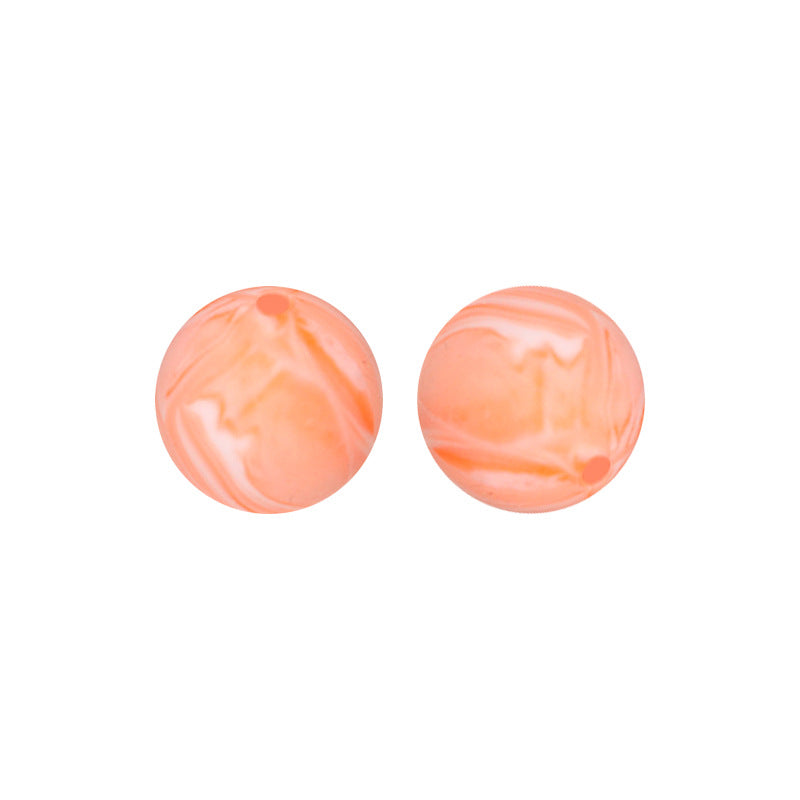 Round solid silicone beads 147