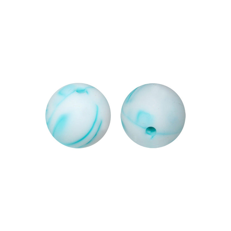 Round solid silicone beads 150