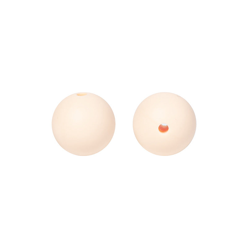 Round solid silicone beads 20