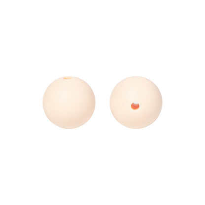 Round solid silicone beads 20