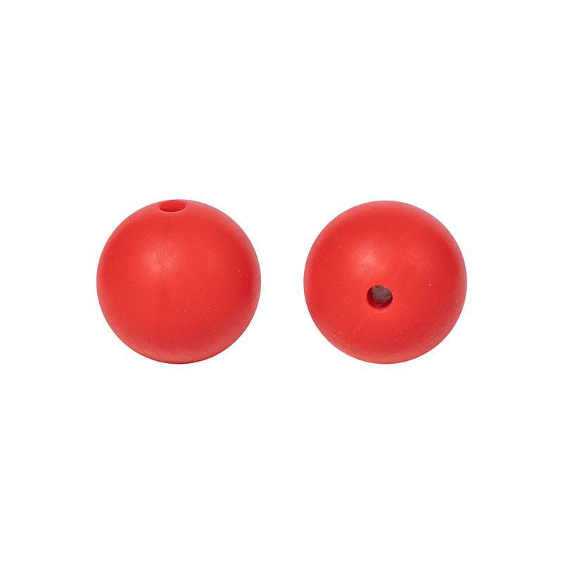 Round solid silicone beads 25