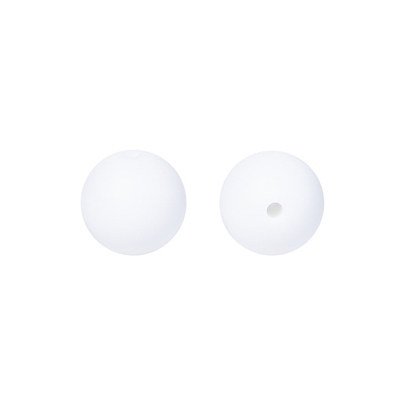 Round solid silicone beads 29