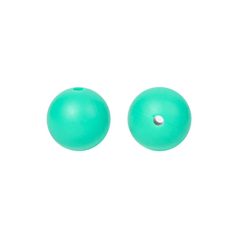 Round solid silicone beads 30