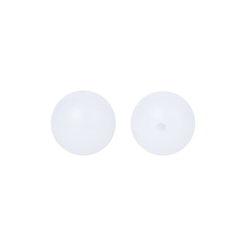 Round solid silicone beads 31