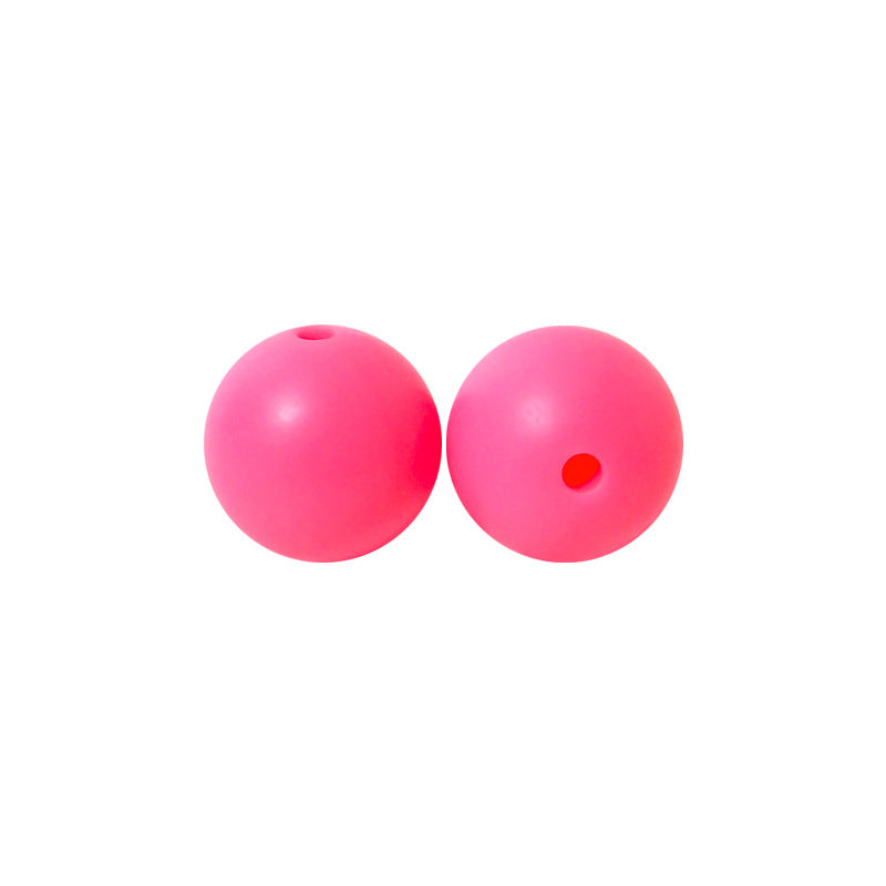 Round solid silicone beads 33