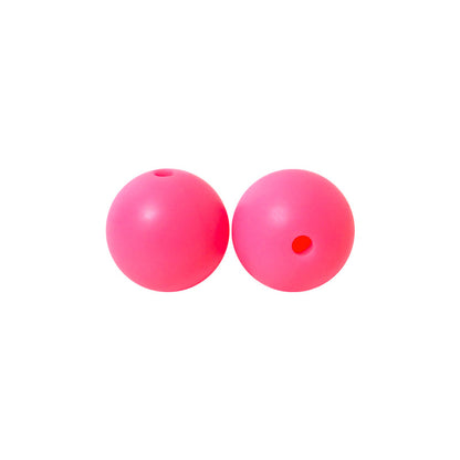 Round solid silicone beads 33