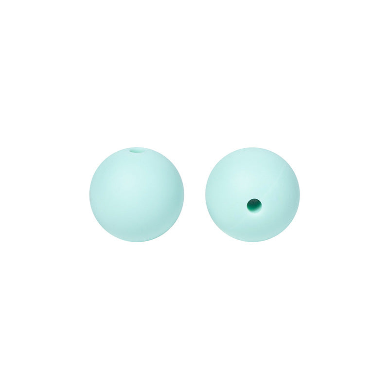 Round solid silicone beads 38
