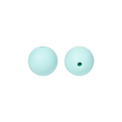 Round solid silicone beads 38