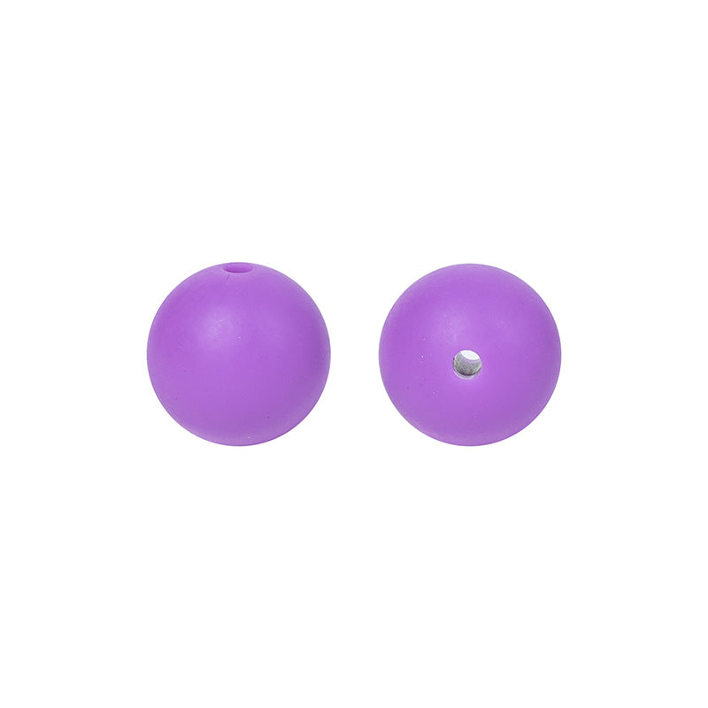 Round solid silicone beads 4
