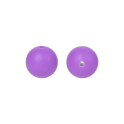 Round solid silicone beads 4