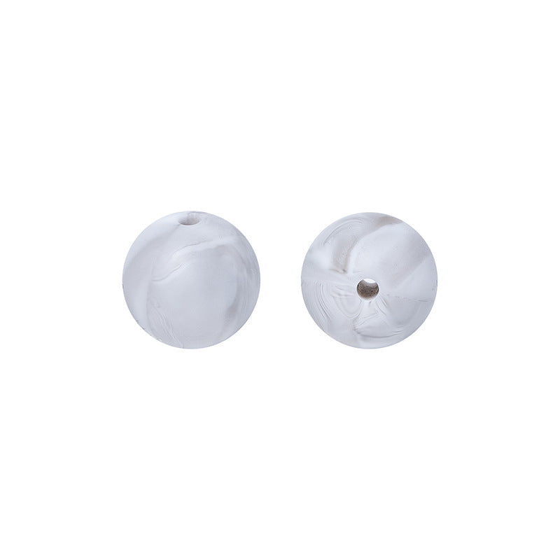 Round solid silicone beads 40