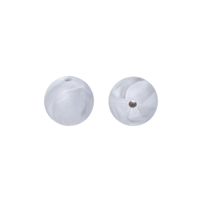 Round solid silicone beads 40