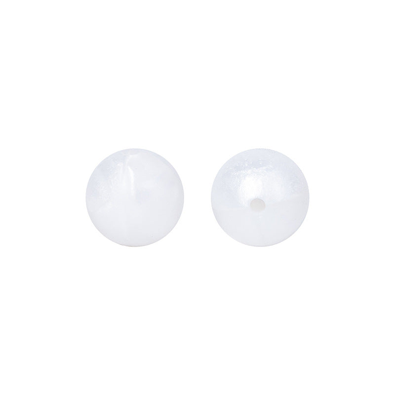 Round solid silicone beads 41