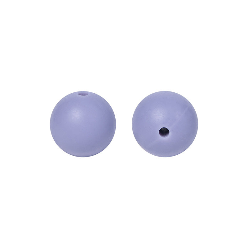 Round solid silicone beads 42