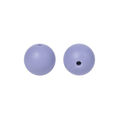 Round solid silicone beads 42