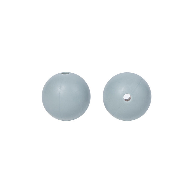 Round solid silicone beads 43