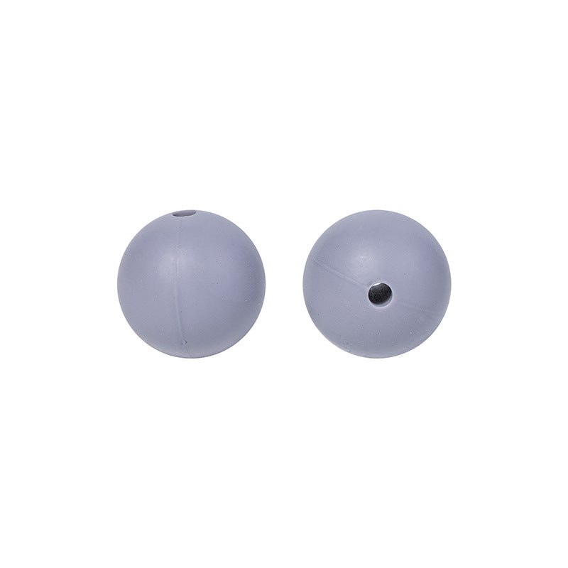 Round solid silicone beads 44
