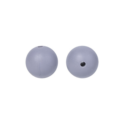 Round solid silicone beads 44