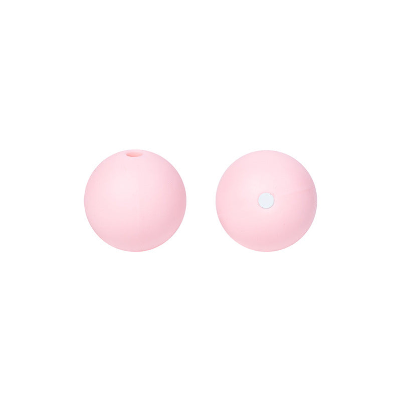 Round solid silicone beads 47