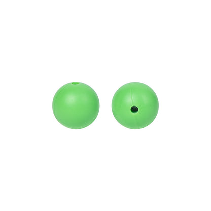 Round solid silicone beads 48