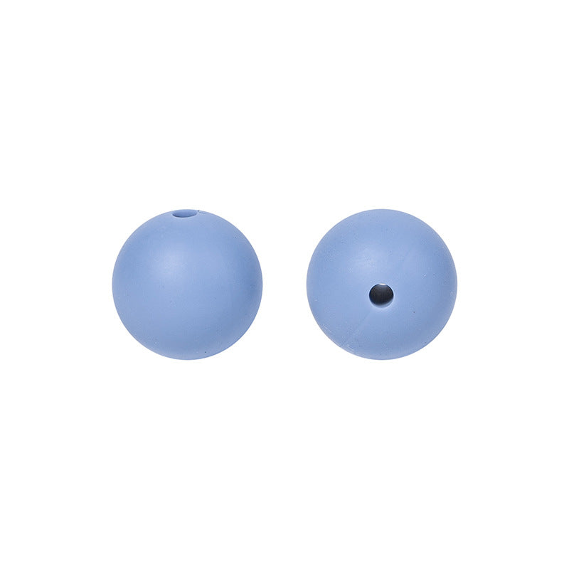 Round solid silicone beads 49