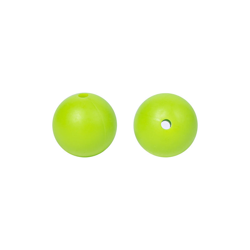 Round solid silicone beads 5