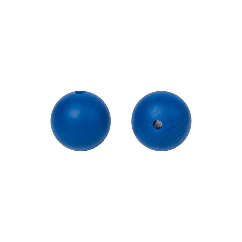 Round solid silicone beads 50