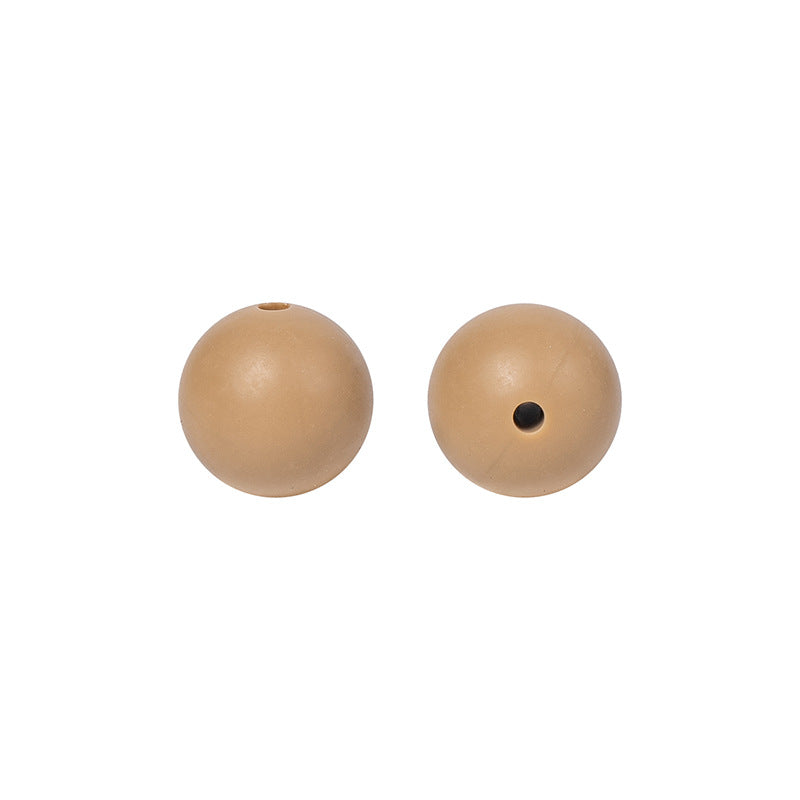 Round solid silicone beads 51