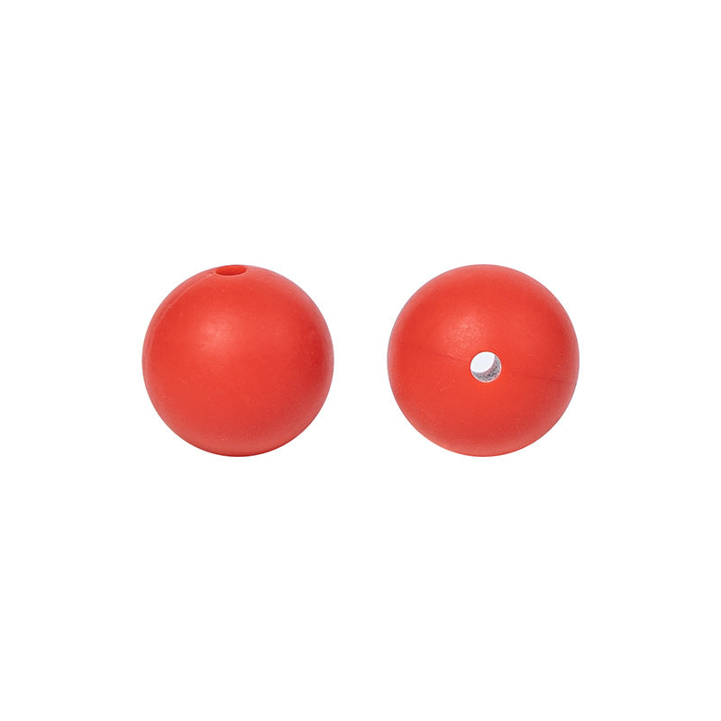 Round solid silicone beads 52